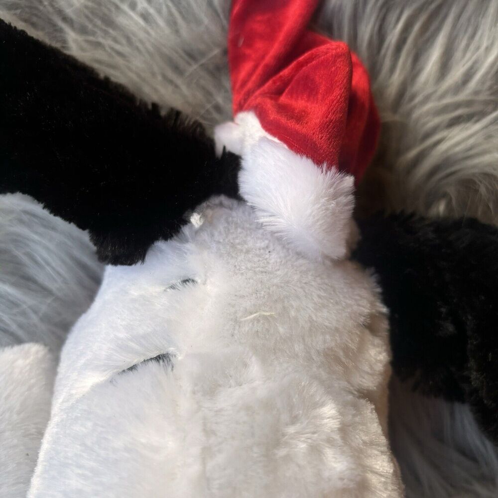 Snoopy Christmas Stocking Animated Ears Move Plush Musical Peanuts 19" Long - Picture 4 of 8